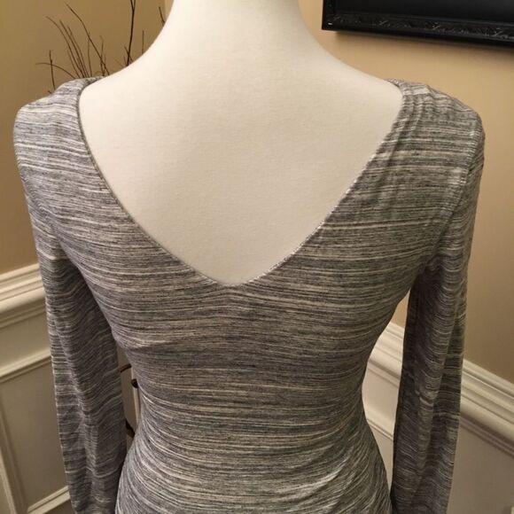 Banana Republic Ruched Jersey Double V Dress XSP - Picture 3 of 6